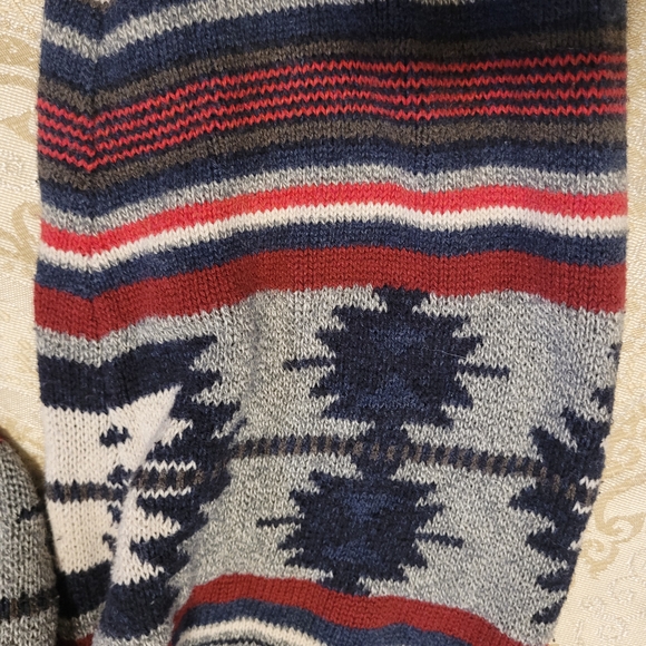 American Eagle Men's Southwestern Hooded Sweater Kangaroo Pocket Size XXL - Picture 9 of 10